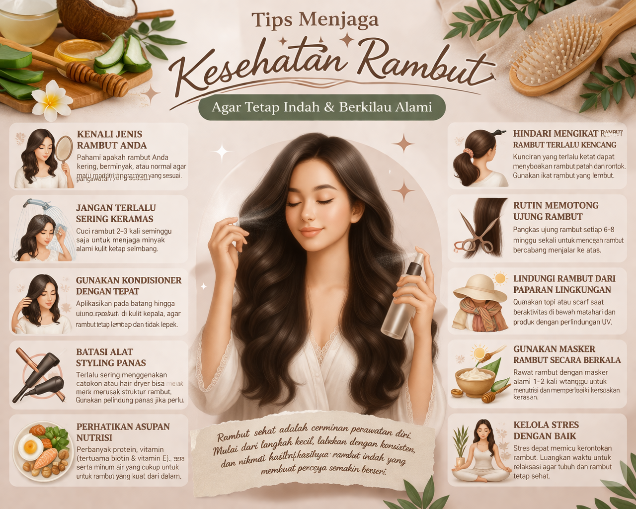 Tips Menjaga Kesehatan Rambut agar Tetap Indah dan Berkilau Alami